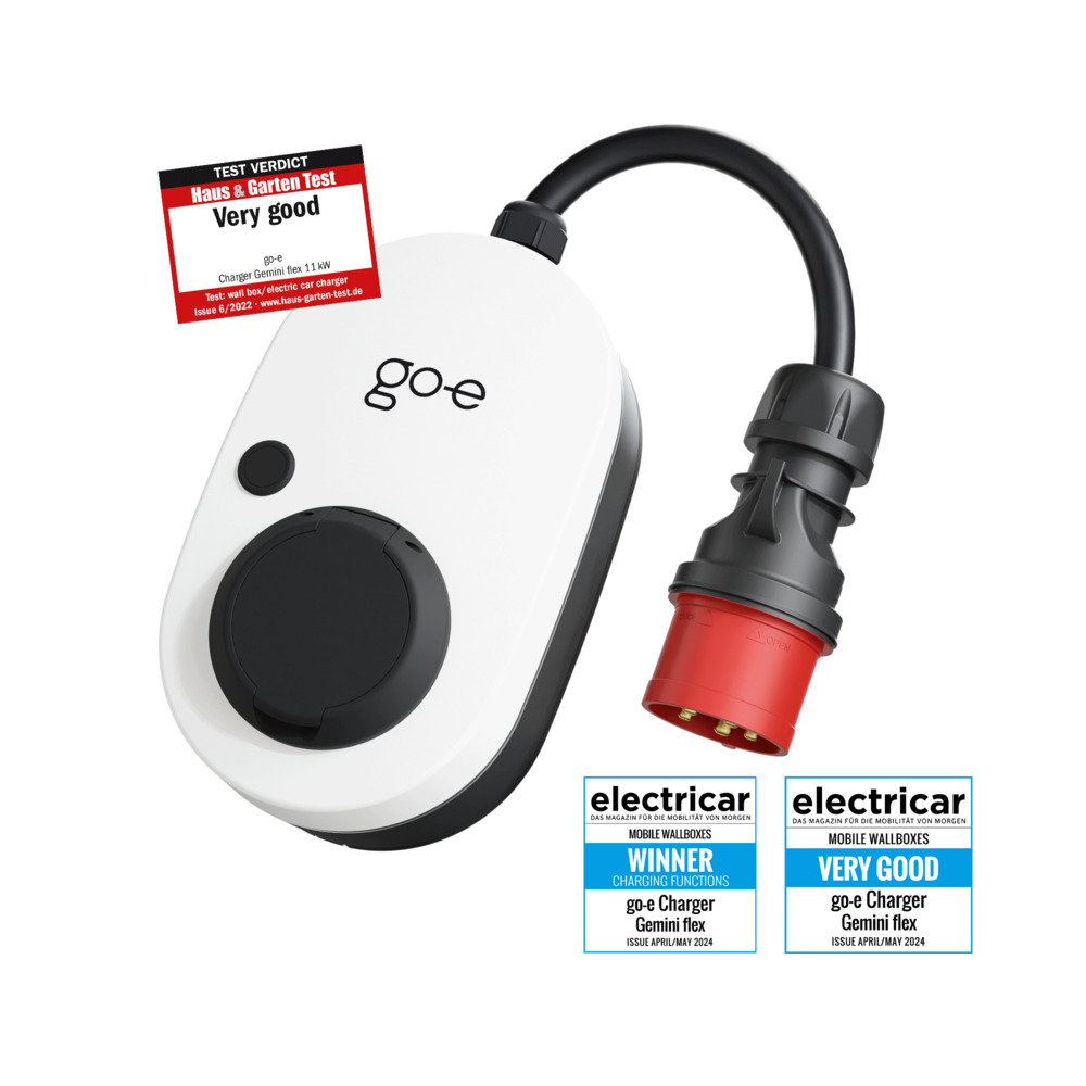 Siirrettävä seinälaatikko go-e Charger Gemini flex 11 kW testin tulos Siirrettävä seinälaatikko go-e Charger Gemini flex 11 kW testin tulos