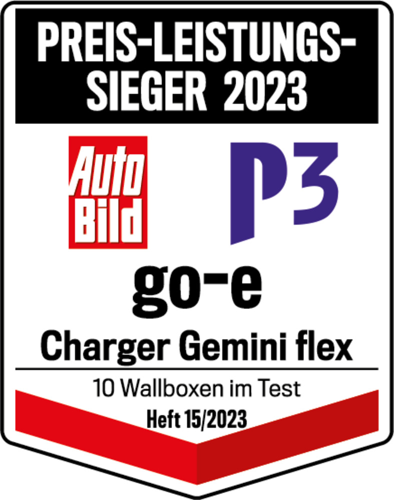 Testurteil go-e Charger Gemini flex 11 kW "Sehr gut" in Haus & Garten Test