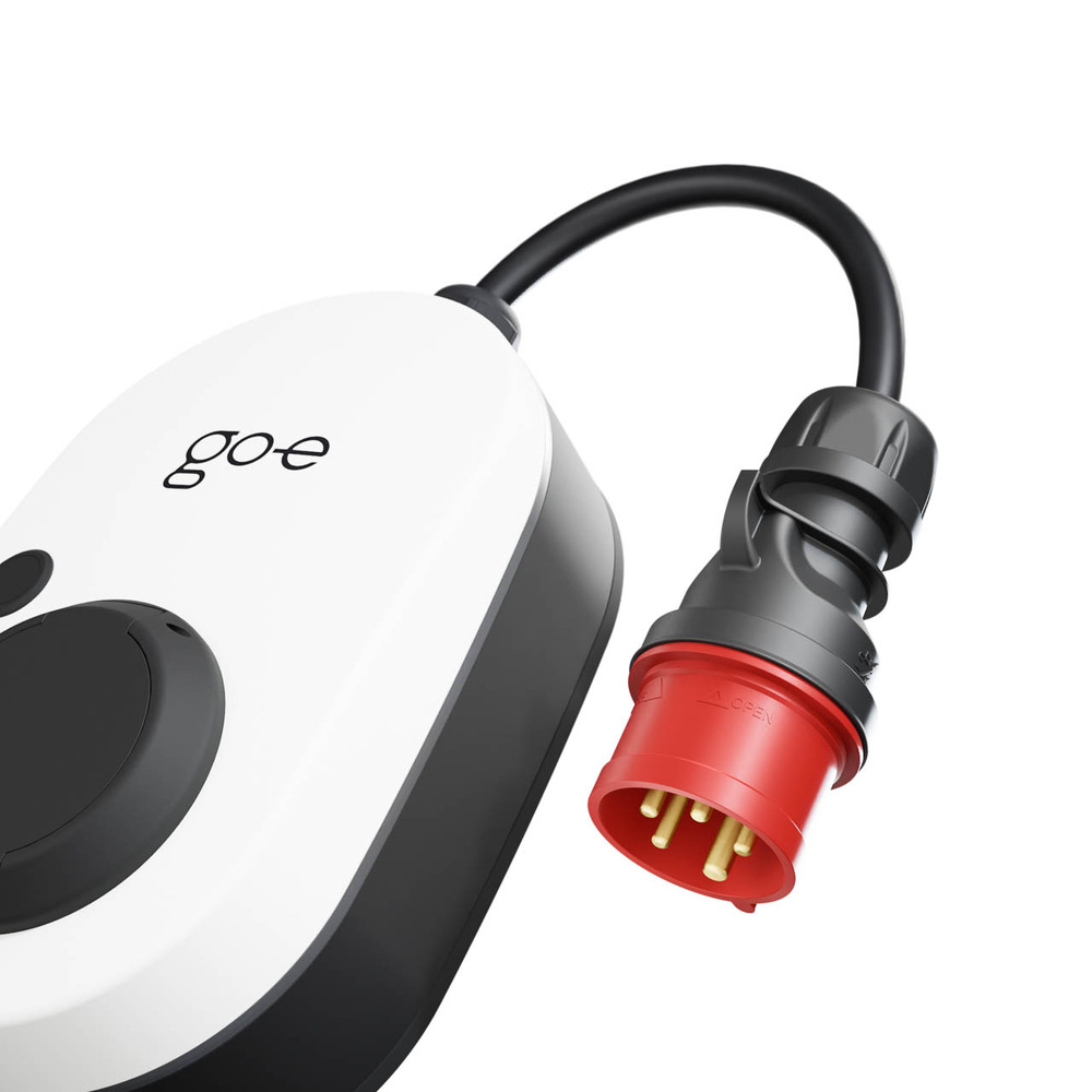 Mobil väggbox go-e Charger Gemini flex 11 kW | detaljvy Mobil väggbox go-e Charger Gemini flex 11 kW | detaljvy