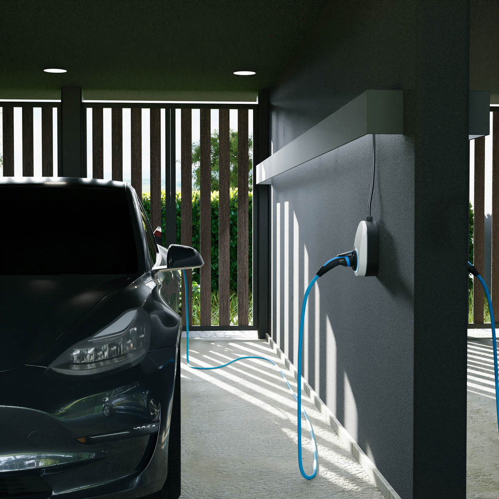 Wallbox go-e Charger Gemini 11 kW charges EV