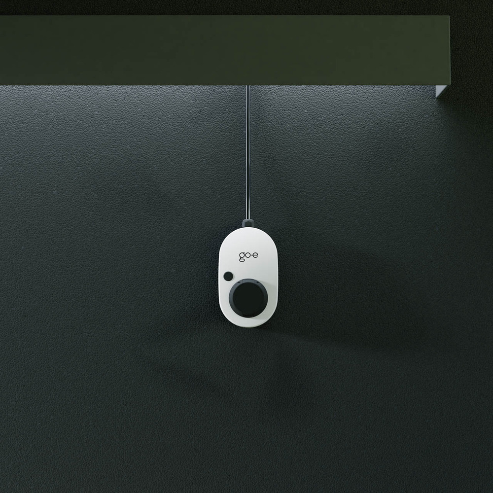 Wallbox go-e Charger Gemini 11 kW at a wall Wallbox go-e Charger Gemini 11 kW at a wall