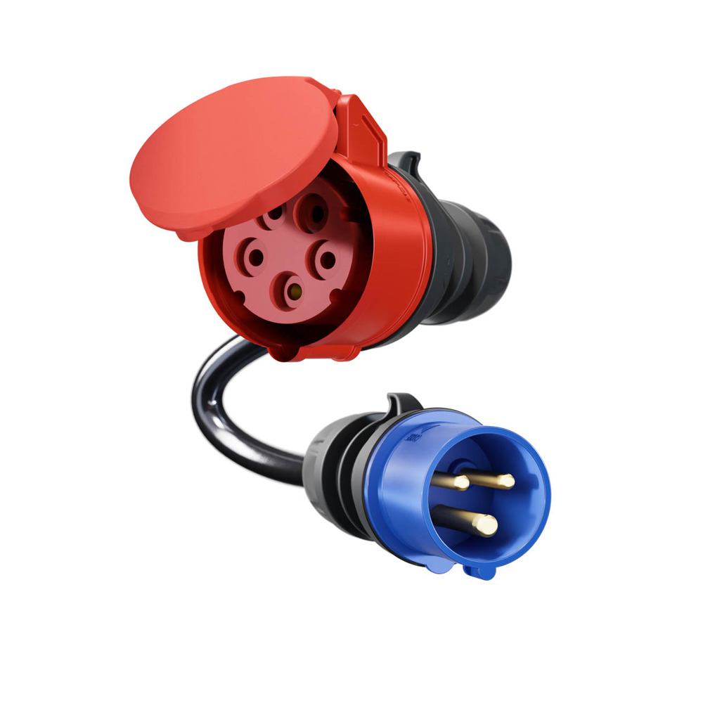 Adapter Gemini flex 11 kW auf CEE blau 16 A | Kupplung Adapter Gemini flex 11 kW auf CEE blau 16 A | Kupplung