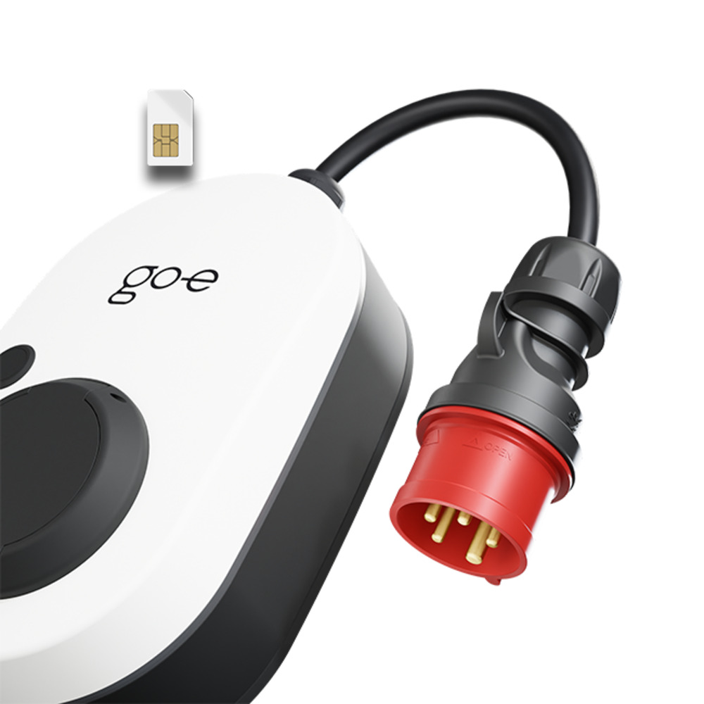 Siirrettävä seinälaatikko go-e Charger Gemini flex 2.0 11 kW | yksityiskohtainen näkymä Siirrettävä seinälaatikko go-e Charger Gemini flex 2.0 11 kW | yksityiskohtainen näkymä