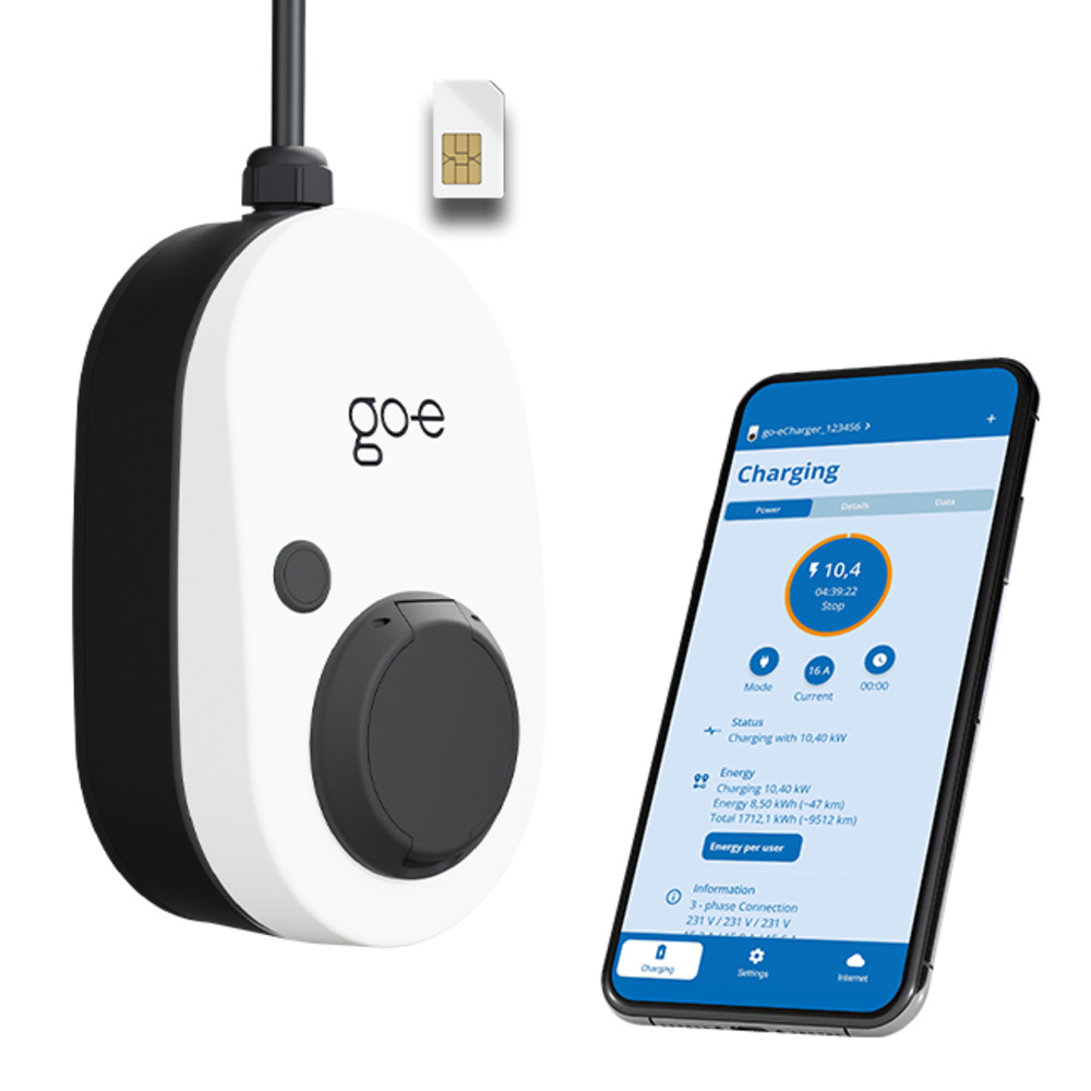 Wallbox go-e Charger Gemini 2.0 11 kW with english app