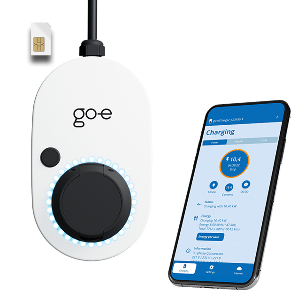 Wallbox go-e Charger Gemini 2.0 22 kW with english app