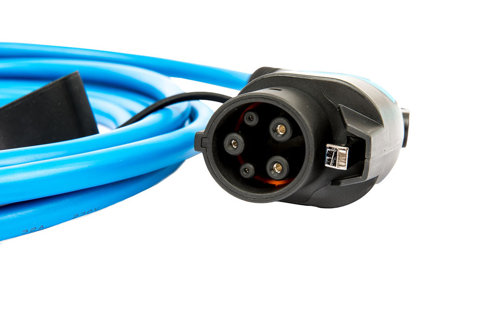 go-e typ 2 till typ 1 kabel blå 7.4 kW 5 m | Kontakt för elbil