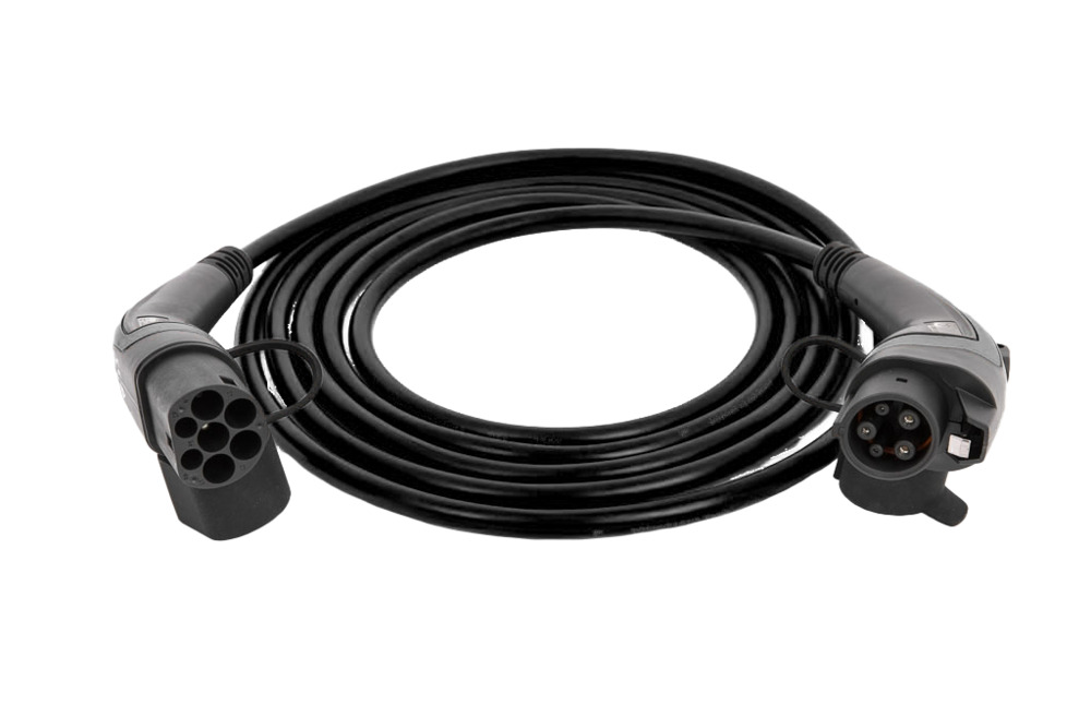 go-e Typ 2 auf Typ 1 Kabel black 7,4 kW 5 m