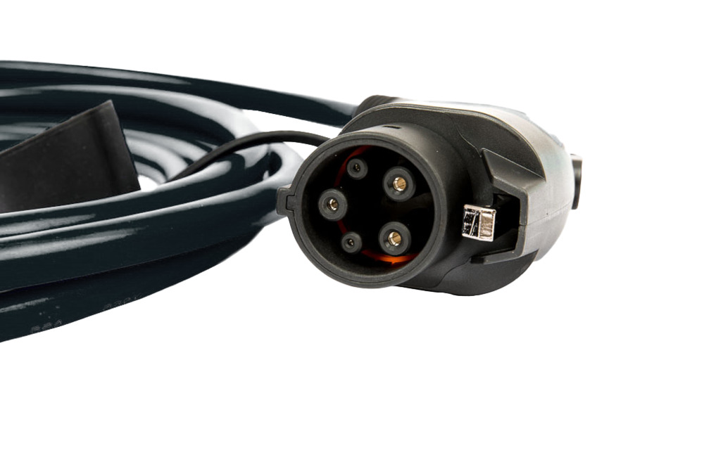 go-e type 2 to type 1 cable black 7.4 kW 5 m | plug car