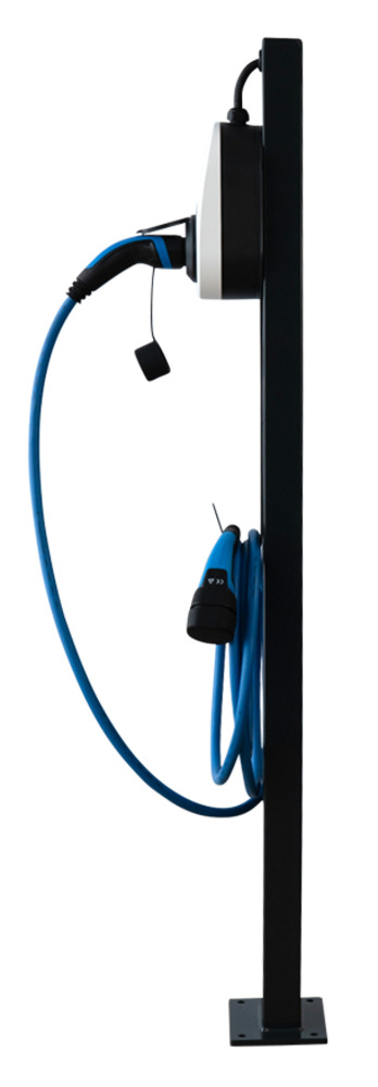Pedestal with cable holder MB anthracite | side view Pedestal with cable holder MB anthracite | side view