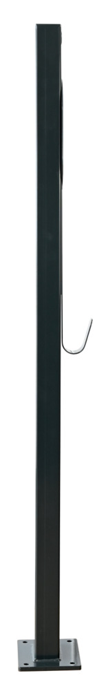 Piedestal med kabelhållare MB antracit | vy från sidan