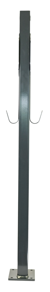 go-e twin double pedestal MB anthracite with cable holder | side view