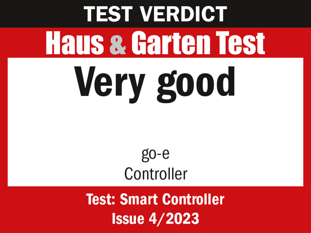 Testbetyg go-e Controller "very good" in Haus und Garten