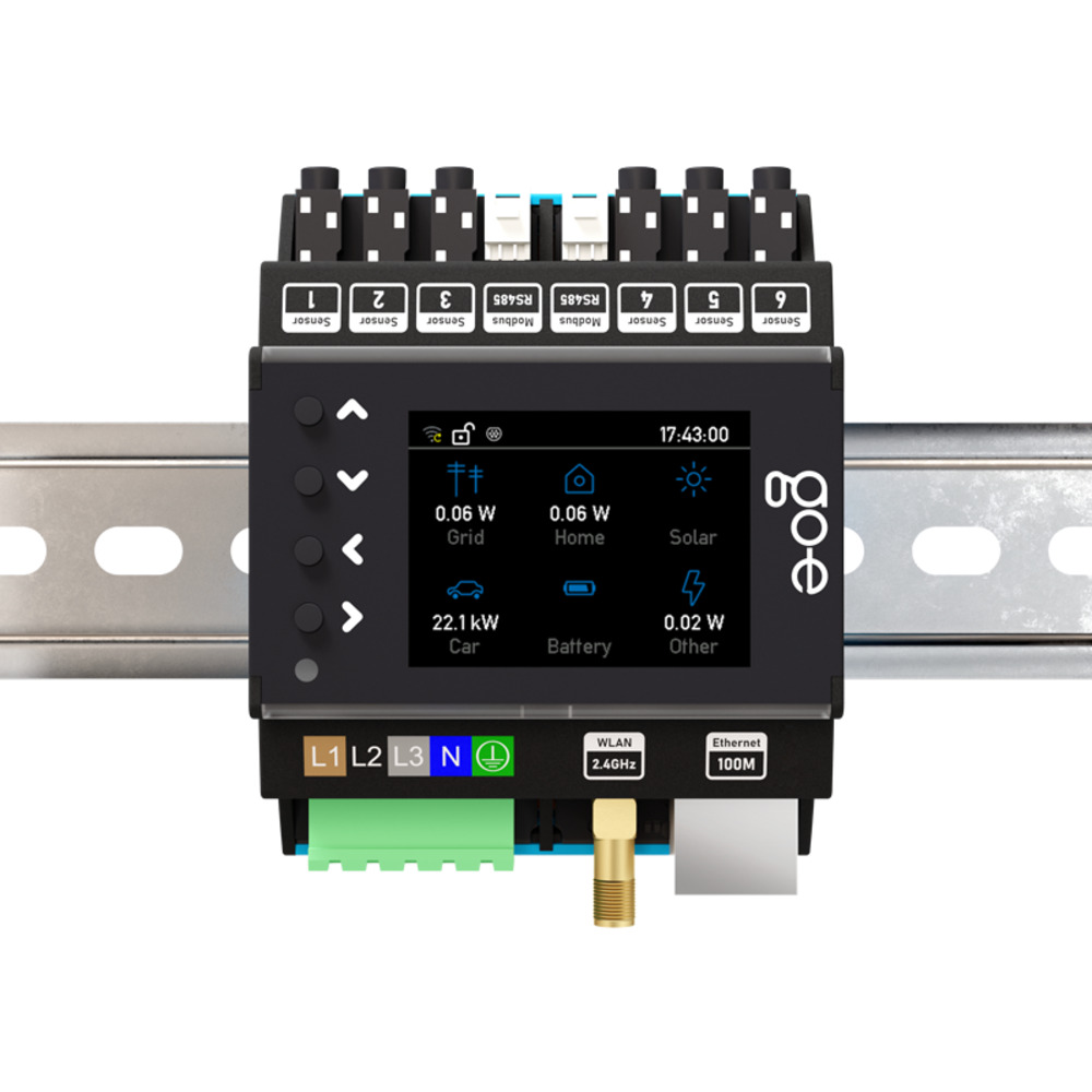 go-e Controller | asennus DIN-kiskoon