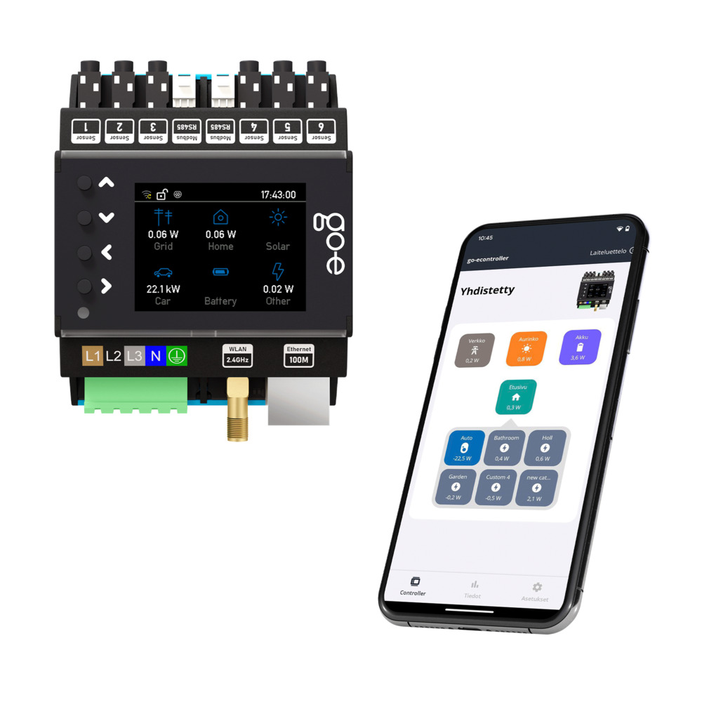 go-e Controller sovellus suomeksi